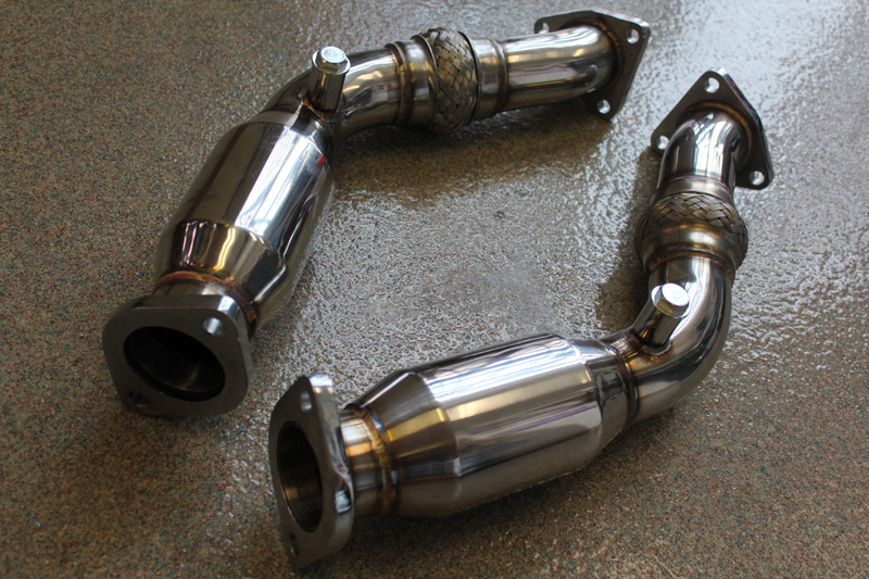 Race Pipes Kinetix Racing Test Pipes Cat Deletes for Infiniti M35 06-08